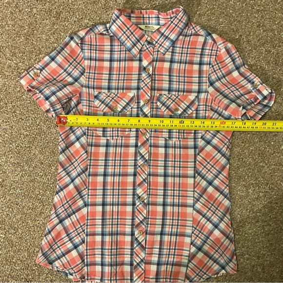 Worn once - Mountain Warehouse Striped Button Up Short Sleeve Shirt - Picture 16 of 16